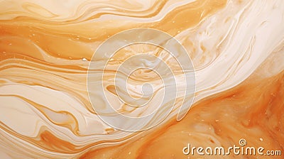 A vibrant and whimsical yellow and white swirled background Stock Photo