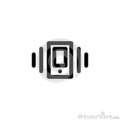 Vibrate Sound Icon Vector Illustration