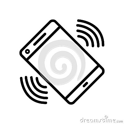 Vibrating phone icon vector illustration Cartoon Illustration