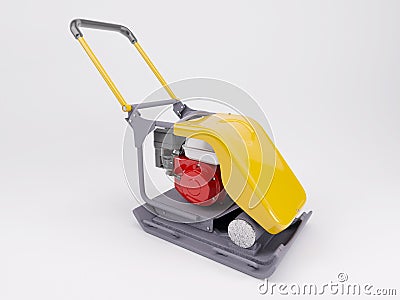 Vibratory plate compactor Stock Photo