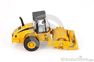 Vibratory soil compactor Stock Photo