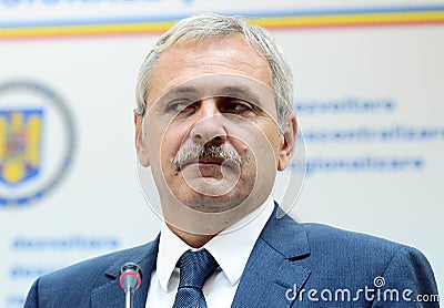 Vice Prime Minister of Romania, Liviu Dragnea Editorial Stock Photo