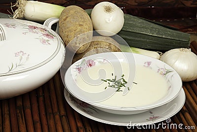 Vichyssoise Soup Stock Photo
