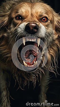 Vicious dog Stock Photo