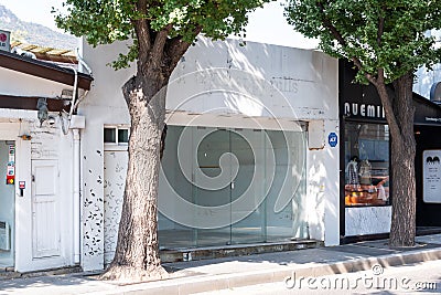 Victim of recent waves of gentrification in Samcheong Dong in Seoul Editorial Stock Photo