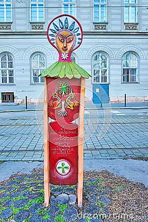 The Victims of August 2006 Assault Memorial, on Feb 27 in Budapest, Hungary Editorial Stock Photo