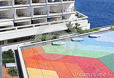 Victor Vasarely in Monaco, contemporary art Stock Photo