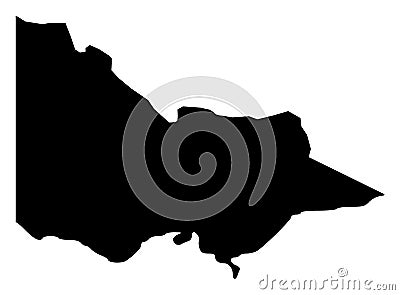 Victoria - Australia Map Vector Illustration Vector Illustration