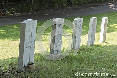 Victoria Country Park military cemetery Editorial Stock Photo