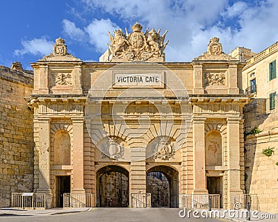 Victoria Gate Valletta,Malta Editorial Stock Photo