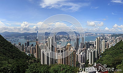 Victoria Harbor Hong Kong Editorial Stock Photo