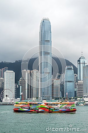 Victoria harbor view in Hong Kong China Editorial Stock Photo