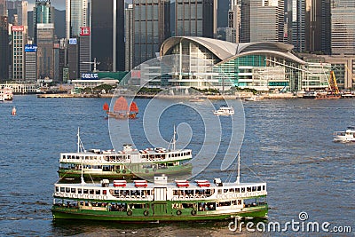 Victoria Harbour, Hong Kong Editorial Stock Photo