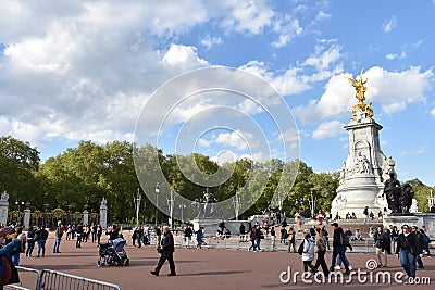 The Victoria Memorial is a monument to Queen Victoria, located at the end of The Mall in London, and designed and executed by the Editorial Stock Photo