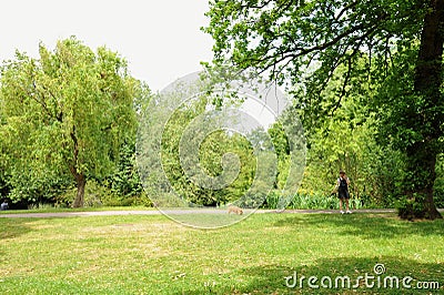 Victoria Park is the largest park in the London Borough of Tower Hamlets in East London, England. Editorial Stock Photo