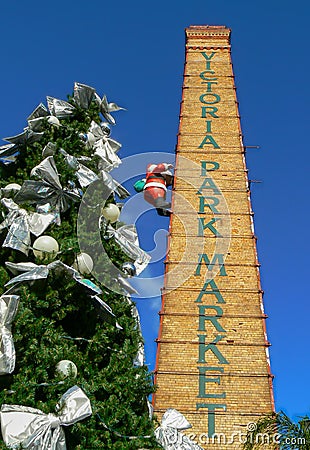 Victoria Park Market at Christmas time, Auckland, New Zealand Editorial Stock Photo