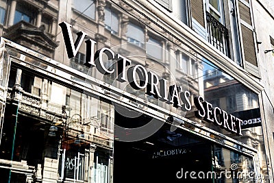 Victoria`s Secret boutique Editorial Stock Photo