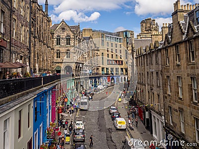 Victoria Street, Edinburgh Editorial Stock Photo