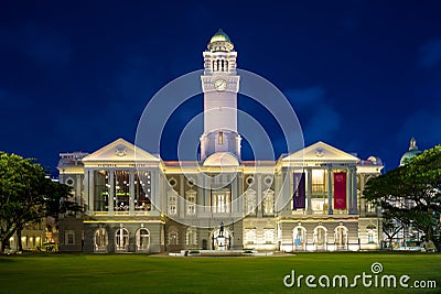 Victoria Theatre and Concert Hall in Singapore Editorial Stock Photo