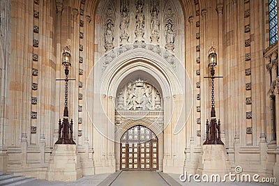 Victoria Tower interior, Palace of Westminster, London Editorial Stock Photo