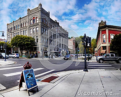 Victorian Architecture Style Buildings Editorial Stock Photo