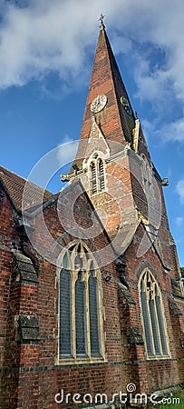 Victorian church in Sussex Town built in 1889. Stock Photo