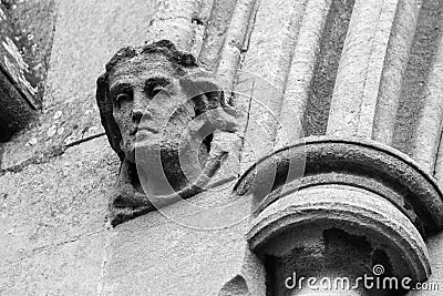 Victorian Corbel Heads B Stock Photo