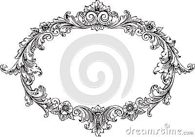 Victorian Frame Vector Illustration