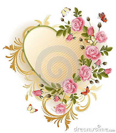 Victorian frame Vector Illustration