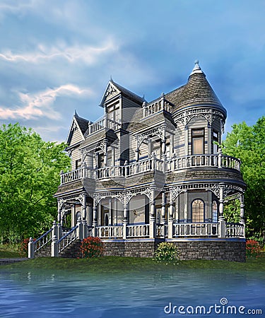 Victorian house Stock Photo