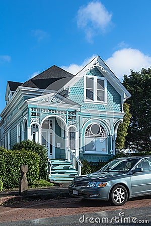 Victorian house in Eureka, California Editorial Stock Photo