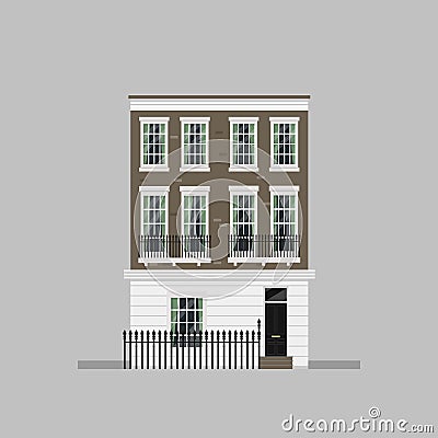 Victorian houses set Vector Illustration