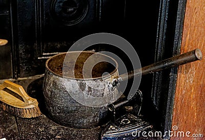Victorian kitchen at Tudor House Museum Worcester - United Kingdom Editorial Stock Photo