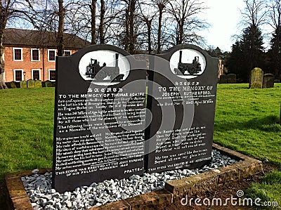 Victorian railway men's graves Editorial Stock Photo