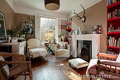 Victorian Cottage Shabby Chic Room Editorial Stock Photo