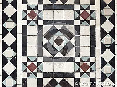 Victorian style floor tile pattern Stock Photo