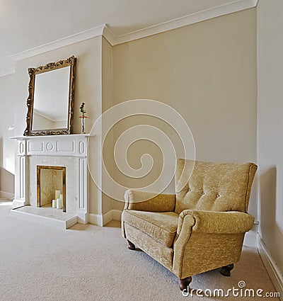 Victorian style living room Stock Photo