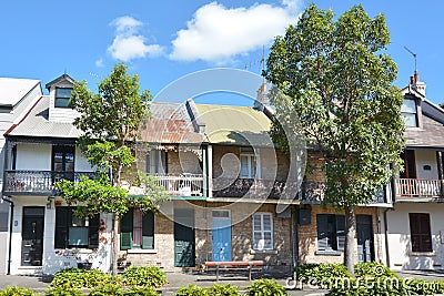 Victorian Terraced houses in Sydney Australia Editorial Stock Photo