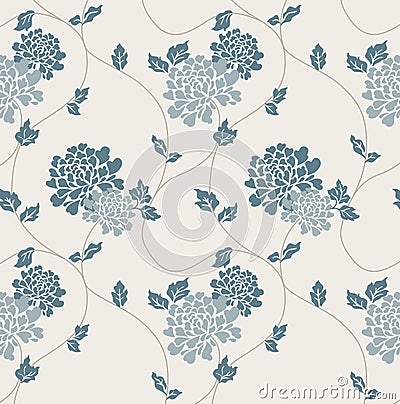 Victorian Wallpaper Tiled Image Stock Photo