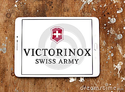 Victorinox swiss army logo Editorial Stock Photo
