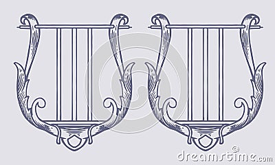 Victorious Black and White Laurel Wreath Vector Illustration - Ancient Greek Symbol Stock Photo