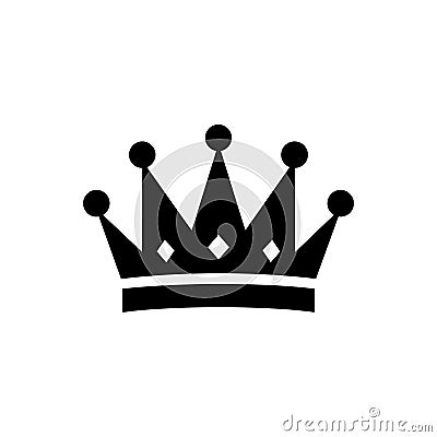 Victorious diadem crown icon Vector Illustration