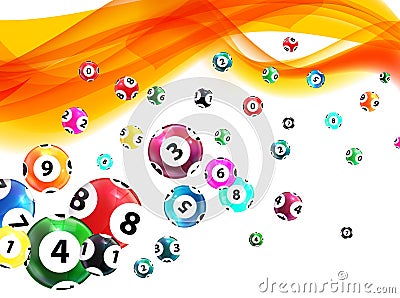 Victory Ball for the game of lottery. Jack pot. Vector Illustrat Vector Illustration