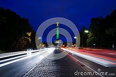 Victory column in berlin Stock Photo