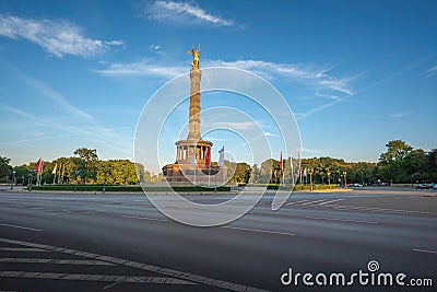 Victory Column (Siegessaule) - Berlin, Germany Stock Photo