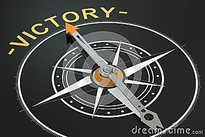 Victory compass concept Stock Photo