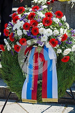 Victory Day in Treptower Park. Berlin Editorial Stock Photo