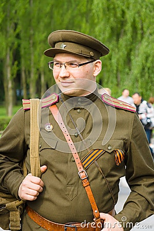 Victory Day (9 May) in Treptower Park. Berlin, Germany Editorial Stock Photo