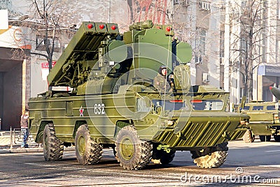 Victory day 2014 in Yekaterinburg, Russia Editorial Stock Photo