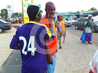 Victory of the Ivory Coast of elephants at the African Cup of Nations 2015 Editorial Stock Photo